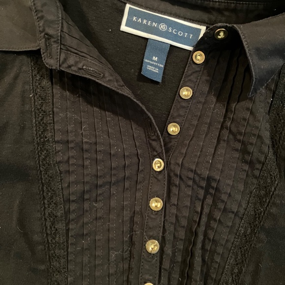 KAREN SCOTT Cotton Blouse - Picture 2 of 2